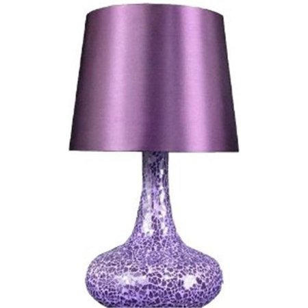 ALL THE RAGES All the Rages LT3039-PRP Mosaic Genie Table Lamp - Purple LT3039-PRP